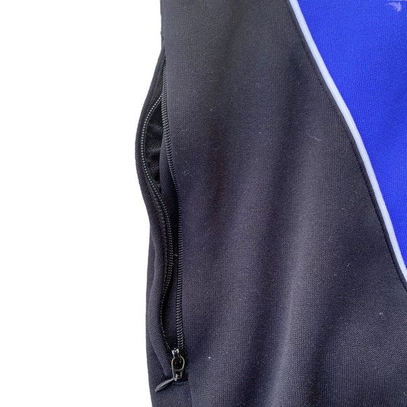90s Adidas Soccer Tracksuit Jacket Vintage Streetwear Sweatshirt Set Blue y2k - Picture 8 of 9